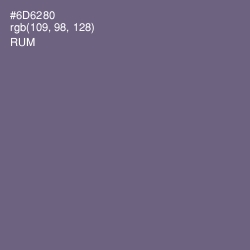 #6D6280 - Rum Color Image