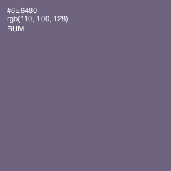 #6E6480 - Rum Color Image