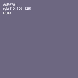 #6E6781 - Rum Color Image