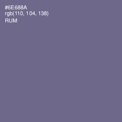#6E688A - Rum Color Image