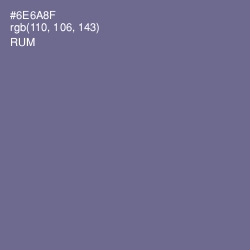 #6E6A8F - Rum Color Image