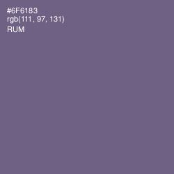 #6F6183 - Rum Color Image