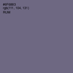 #6F6883 - Rum Color Image