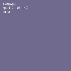 #706A8E - Rum Color Image