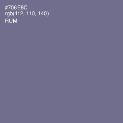 #706E8C - Rum Color Image