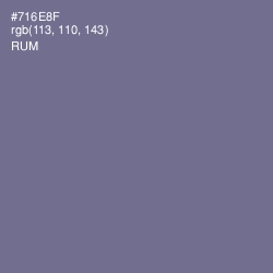 #716E8F - Rum Color Image