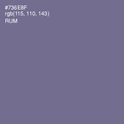 #736E8F - Rum Color Image