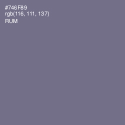 #746F89 - Rum Color Image
