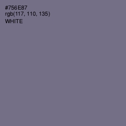 #756E87 - Rum Color Image