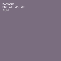 #7A6D80 - Rum Color Image