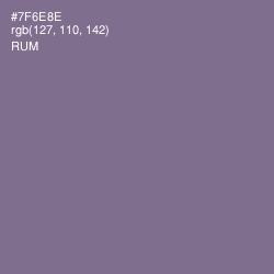 #7F6E8E - Rum Color Image