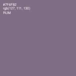 #7F6F82 - Rum Color Image