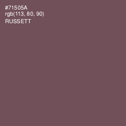 #71505A - Russett Color Image