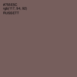 #755E5C - Russett Color Image