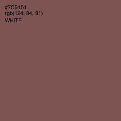 #7C5451 - Russett Color Image