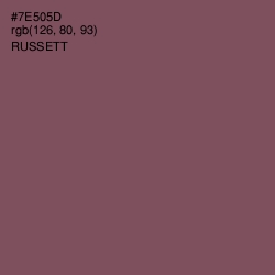 #7E505D - Russett Color Image