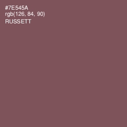 #7E545A - Russett Color Image