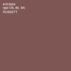 #7E5654 - Russett Color Image