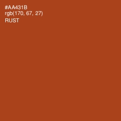 #AA431B - Rust Color Image