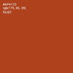 #AF411D - Rust Color Image