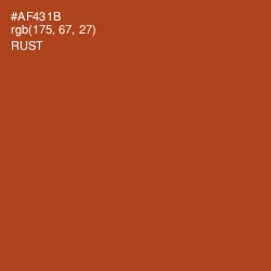 #AF431B - Rust Color Image