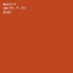 #BF471F - Rust Color Image