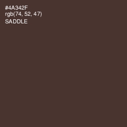 #4A342F - Saddle Color Image