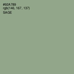 #92A789 - Sage Color Image