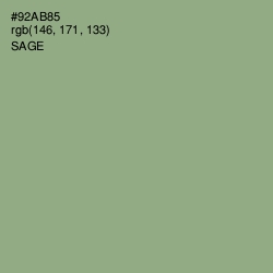 #92AB85 - Sage Color Image