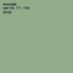 #92AB8B - Sage Color Image
