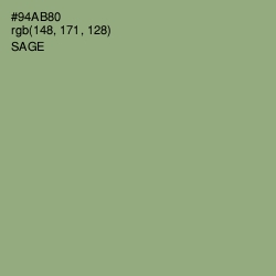 #94AB80 - Sage Color Image