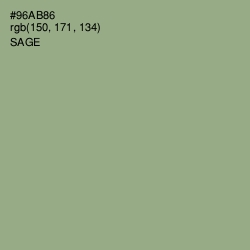 #96AB86 - Sage Color Image