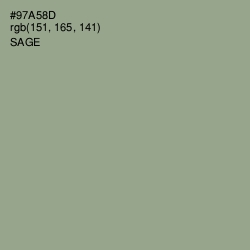 #97A58D - Sage Color Image