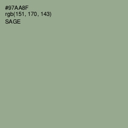 #97AA8F - Sage Color Image