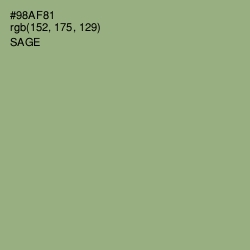 #98AF81 - Sage Color Image