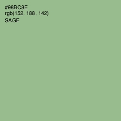 #98BC8E - Sage Color Image