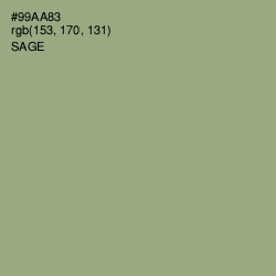 #99AA83 - Sage Color Image
