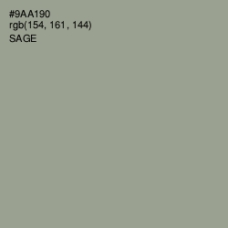 #9AA190 - Sage Color Image