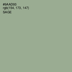 #9AAD93 - Sage Color Image