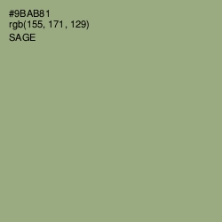 #9BAB81 - Sage Color Image