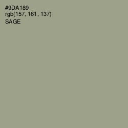 #9DA189 - Sage Color Image