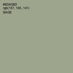 #9DA58D - Sage Color Image