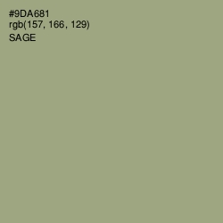 #9DA681 - Sage Color Image