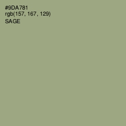 #9DA781 - Sage Color Image
