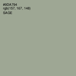 #9DA794 - Sage Color Image