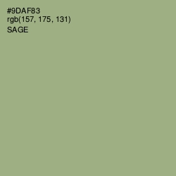#9DAF83 - Sage Color Image