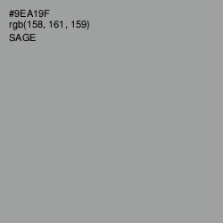 #9EA19F - Sage Color Image