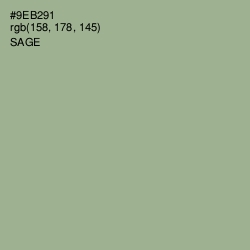 #9EB291 - Sage Color Image