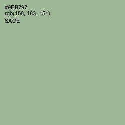 #9EB797 - Sage Color Image
