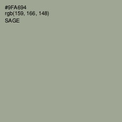 #9FA694 - Sage Color Image